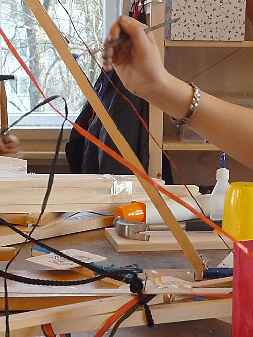 Das Kunstprojekt bei den Memlingen in den Winterferien