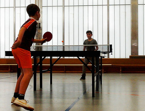 Tischtennisturnier an der 10. ISS