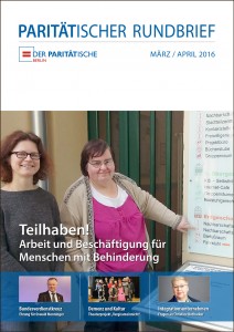 Titelbild Paritätischer Rundbrief - März/April 2016