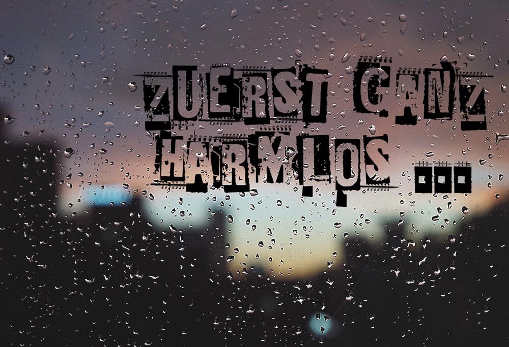 Zuerst ganz harmlos …