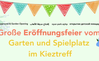 Wieder-Eröffnung des interkulturellen Gartens beim Kieztreff