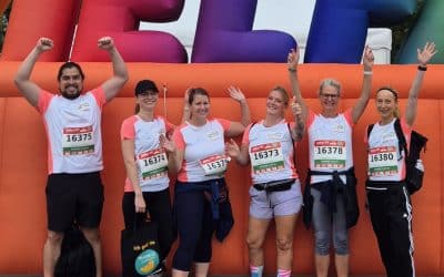 Laufend für Vielfalt – unser Stadtteilzentrum beim B2Run 2025